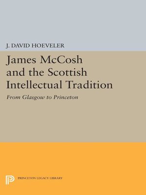 cover image of James McCosh and the Scottish Intellectual Tradition